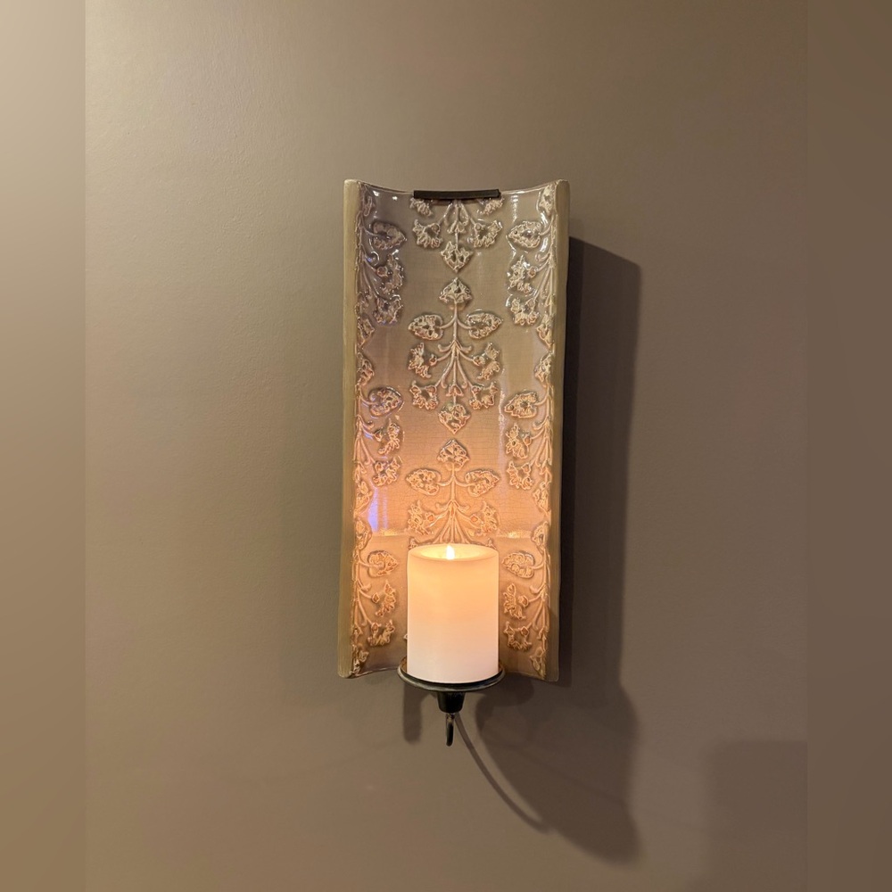 Southern Living Flora Embossed Sconces